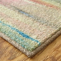 Mohawk Ev Prizmatik Bahar Pencere Çok Çağdaş Çizgili Hassas Baskılı Alan Kilim, 5'x8', Sarı ve Kırmızı