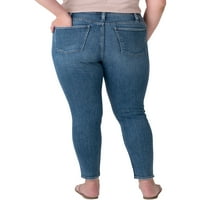 Gümüş Jeans A.Ş. Kadın Artı Boyutu En Çok Aranan Orta Rise Skinny Jeans