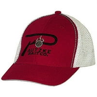 Pautzke Kırmızı ve Beyaz P-Hook Logolu Şapka