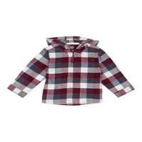 Wonder Nation Yürümeye Başlayan Çocuk Flanel Kapüşonlu Sweatshirt