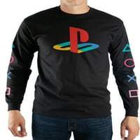 Playstation Denetleyici Düğmeleri Erkek ve Büyük Erkek grafikli tişört