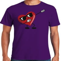 Grafik Amerika Sevgililer Günü Tatil Dabbing kalp erkek grafik T-Shirt