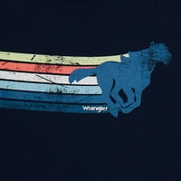 Wrangler Boys Kısa Kollu Grafik ve Çizgili Tişörtler, 2'li Paket, 4 Beden & Husky