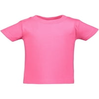 Marky G Giyim Bebek ve Yürümeye Başlayan Kısa Kollu T-Shirt % pamuklu jarse Ekip Boyun Tee, Sıcak Pembe Sıcak