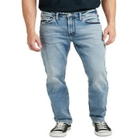 Gümüş Jeans A.Ş. Erkek Machray Klasik Fit Düz Paça Kot Pantolon, Bel ölçüsü 30-42