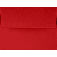 LUXPaper A Davetiye Zarfları, 3 4, Yakut Kırmızısı, Paket