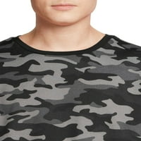 Tahari Erkek Fransız Terry Camo Bisiklet Yaka Sweatshirt, Beden S-2X