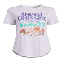 Animal Crossing Kısa Kollu Kadın Grafik Tişört