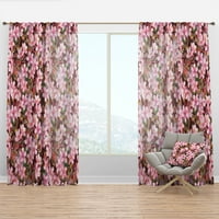 Designart 'Blossom Pink Lİİ' Geleneksel Perde Paneli