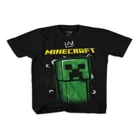 Minecraft Erkek Sarmaşık Yüz Grafikli Tişört 2'li Paket, 4-18 Beden
