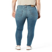 Levi Strauss & Co.'nun imzası. Kadın Yüksek Katlı Çift Düğmeli Skinny Jeans