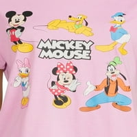 Disney Mickey Mouse ve Arkadaşları Gençlerin Yıkanmış Grafik Baskılı tişört