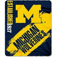 Michigan Wolverines Boyalı Polar Şal