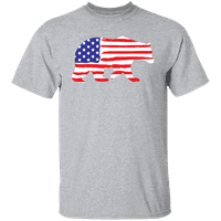 Grafik Amerika Vatansever Hayvan 4 Temmuz Bağımsızlık Günü erkek tişört Koleksiyonu