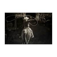 Lisa Dearin tarafından Marka Güzel Sanatlar 'Amerikan Cowgirl' Tuval Sanatı