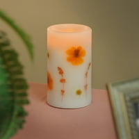 CandleTekA DecorA Aroma Terapi Alevsiz Mum - Kadife Çiçeği