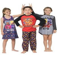 Beş Gece Freddys Korkunç Sevimli Ayı Racerback Örgü Atletik Pijama Gecelik Sleepshirt, Mor, 6 6X