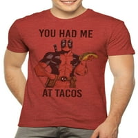Marvel Deadpool Taco erkek ve Büyük erkek grafikli tişört
