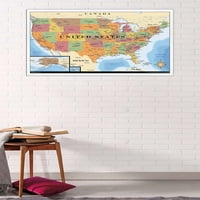 Harita - ABD Duvar Posteri, 22.375 34