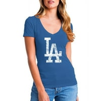 Los Angeles Dodgers kadın Kısa Kollu Takım Renk Grafik Tee