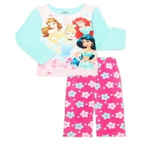 Disney Prenses Kız Çocuk Pijama Takımı, 2'li, 4-10 Beden