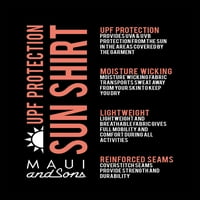 Maui ve Oğulları Erkek Uzun Kollu Kurabiye Güneş Gömlek - Mavi