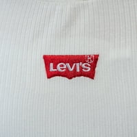 Levi's Kız Çocuk Kısa Kollu Nervürlü Örgü Tişört, 4-16 Beden