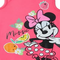 Minnie Mouse Bebek ve Yürümeye Başlayan Kız Tank Elbise, 2'li Paket, Bedenler Months-5T