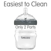 Baby Brezza Doğal Biberon - Temizlemesi En Kolay - Beyaz, 5 oz, Paket