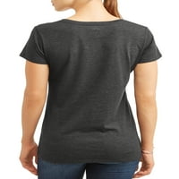 Kadın Cadılar Bayramı grafik kısa kollu tişört