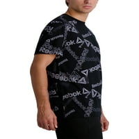 Reebok Erkek ve Büyük Erkek Her Yerinde Logo grafikli tişört, 3XL bedene kadar