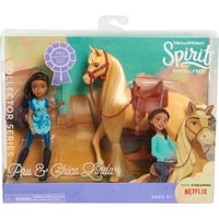 Spirit riding ücretsiz koleksiyon serisi oyuncak bebek ve at seti - pru ve chica linda