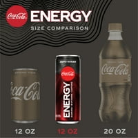 Kola Sıfır Şeker Enerjisi, B6 Vitaminli Coca-Cola Aromalı enerji içecekleri, B Vitamini ve Guarana, Mg Kafein, Fl