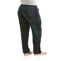 Hanes Erkek Büyük ve Uzun% 100 pamuklu Pazen Pijama Pantolon