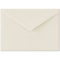LUXPaper Sivri Uçlu Kapaklı Zarflar, 18, lb. Doğal Beyaz, Paket