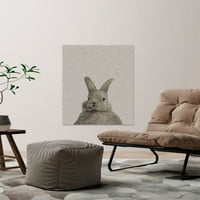 Tombul Tavşan II Sarılmış Tuval Üzerine Resim Baskısı