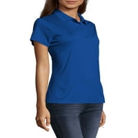 Hanes kadın X-Temp w Taze IQ Kısa Kollu Pike Polo Gömlek