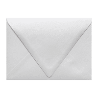 LUXPaper Bir Kontur Flep Zarfları, 1 4, lb. Kristal Metalik, Paket
