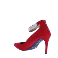Anne Michelle Hibiscus - Kırmızı Kadın Ayak Bileği Kayışı Sivri Pompa