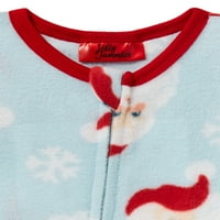 Jolly Jammies Vintage Santa Eşleşen Aile Noel Pijama Takımı
