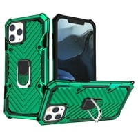 Apple İphone Mini 3'lü paket ile Kullanım için Yeşil Renkte İphone Mini Kickstand Anti-şok ve Düşme Önleyici Kılıf