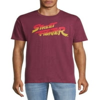 Street Fighter erkek ve Büyük erkek İplik Piksel grafikli tişört