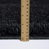Elegant Comfort Shaggy Koleksiyonu Siyah Alan Halısı, 8' 10'