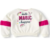 Garanimals Girls' Make Magic Happen Sweatshirt'ten Çocuklar