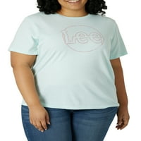 Lee Kadın Büyük Beden Logo Tişört