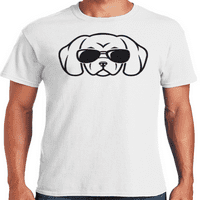 Grafik Amerika Serin Hayvan Köpek Yüzleri Çizimler erkek Grafik T-Shirt Koleksiyonu