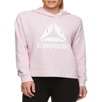 Reebok Bayan Grafik Uzun Kollu Kırpılmış Kapüşonlu Sweatshirt