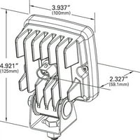 Çalışma ışığı, Kare, LED, lm, 12 24VDC