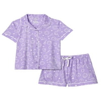 Wonder Nation Bebek Kız Pijama Takımı, 2'li, Beden 2T-5T