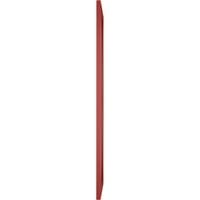 Ekena Millwork 15 W 45 H Gerçek Fit PVC Tek X-Board Çiftlik Evi Sabit Montajlı Panjurlar, Yangın Kırmızısı